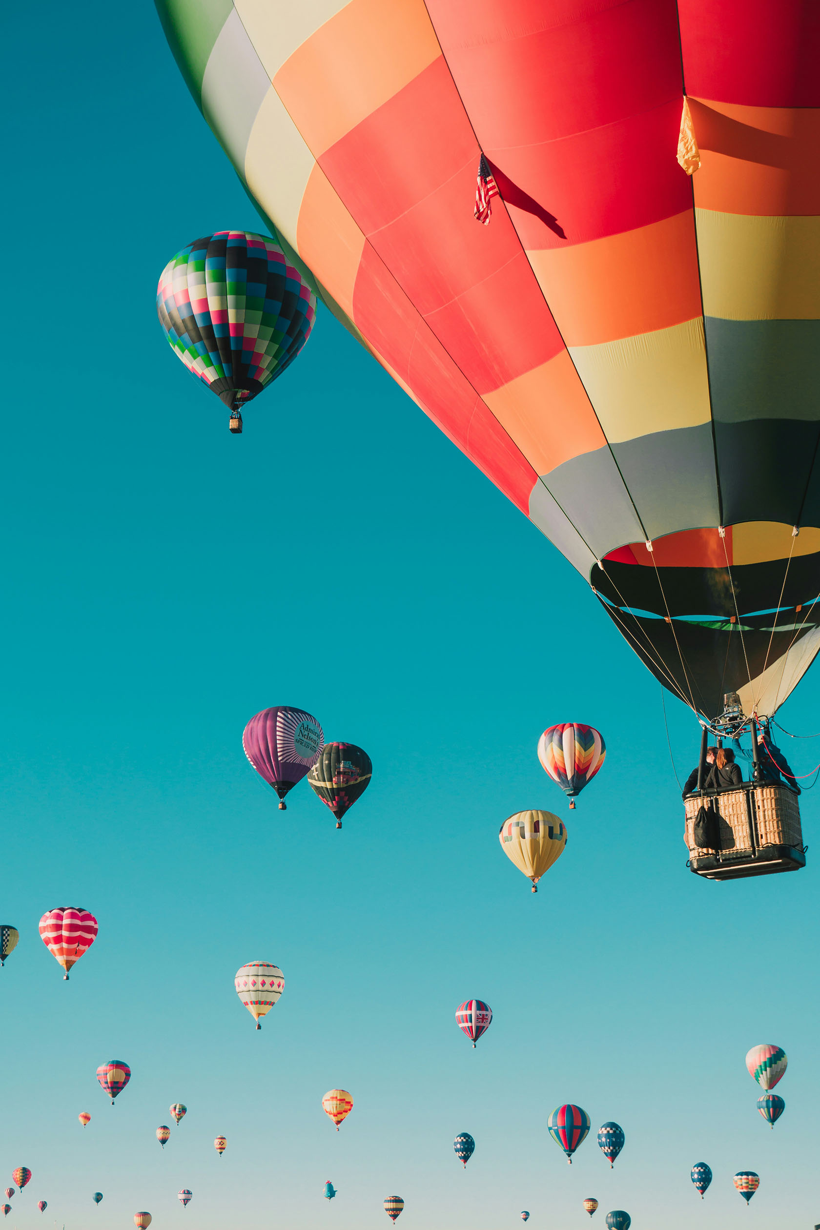 Hot air balloon on Mallorca