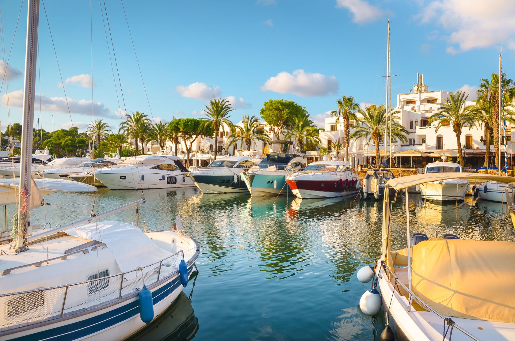 Marina in Cala D'Or on Mallorca