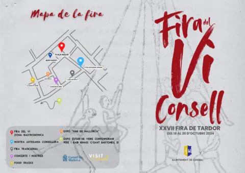 Directions and program of the wine and gourmet fair in Consell 2024