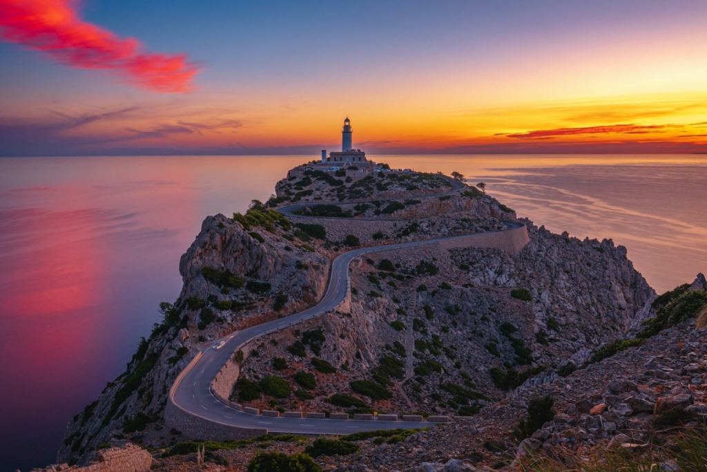 Cap de Formentor lighthouse sunset